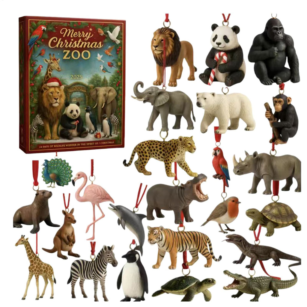 Zootiere-Adventskalender 2026 – 24 Tieranhänger